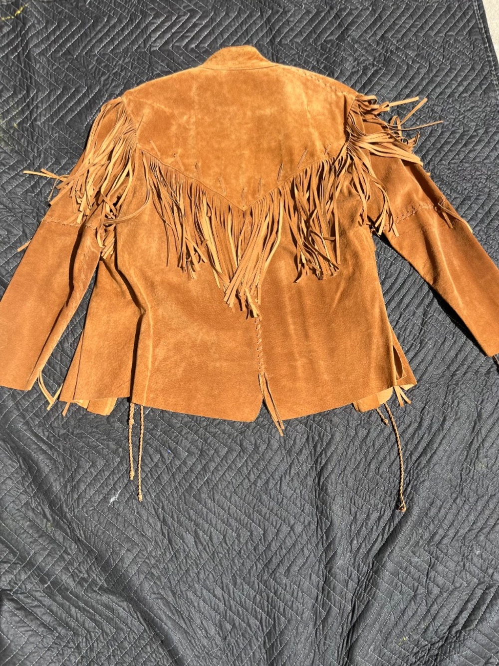 SUEDE WOMENS FRINGE JACKET - Picture 2 of 5